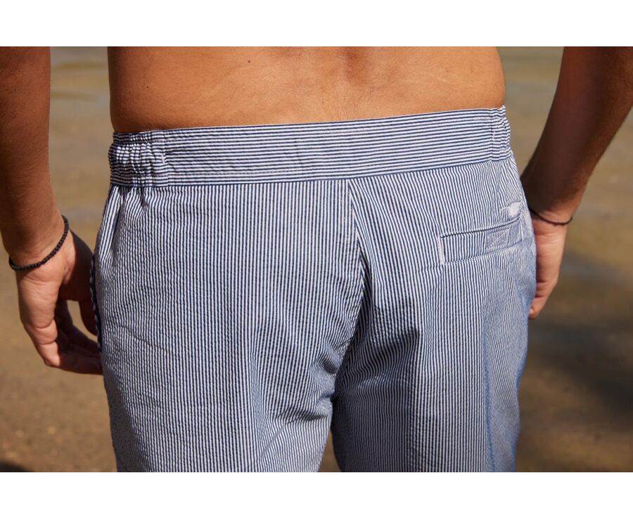 Bañador de hombre rayado Navy - BRENTAN