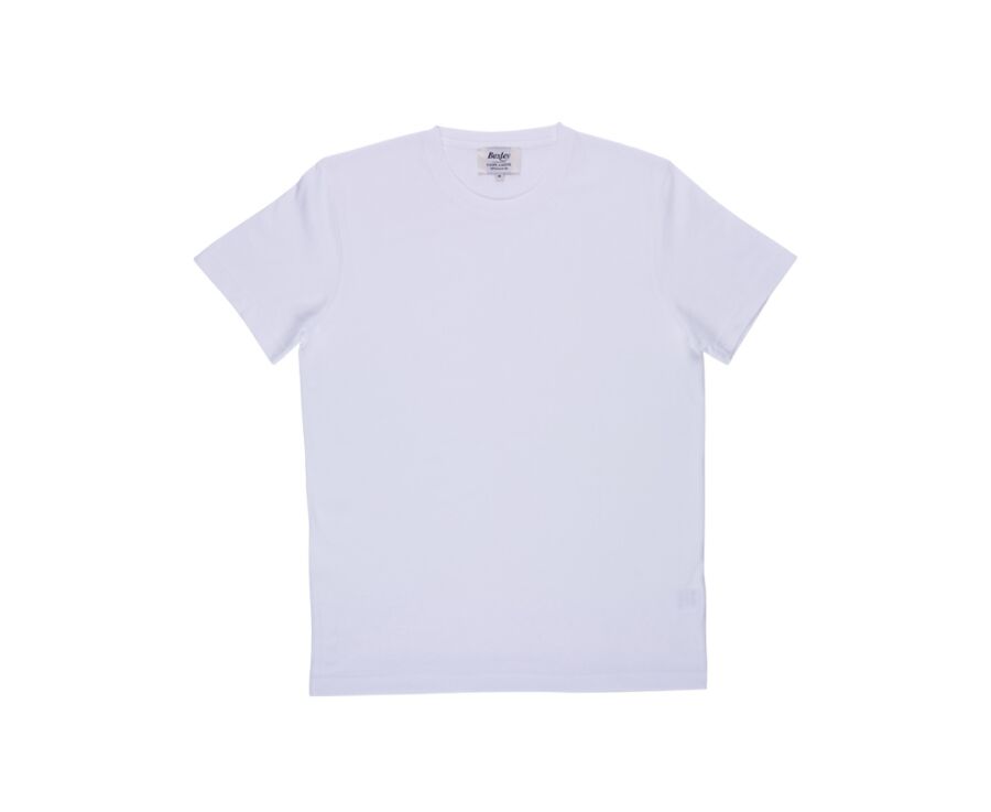 Camiseta de algodón orgánico liso Blanco - EDGAR III