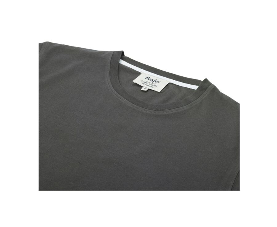 Camiseta lisa de algodón orgánico Verde oscuro - EDGAR III