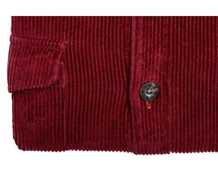 Sobrecamisa de terciopelo - Burdeos - VICTORIN