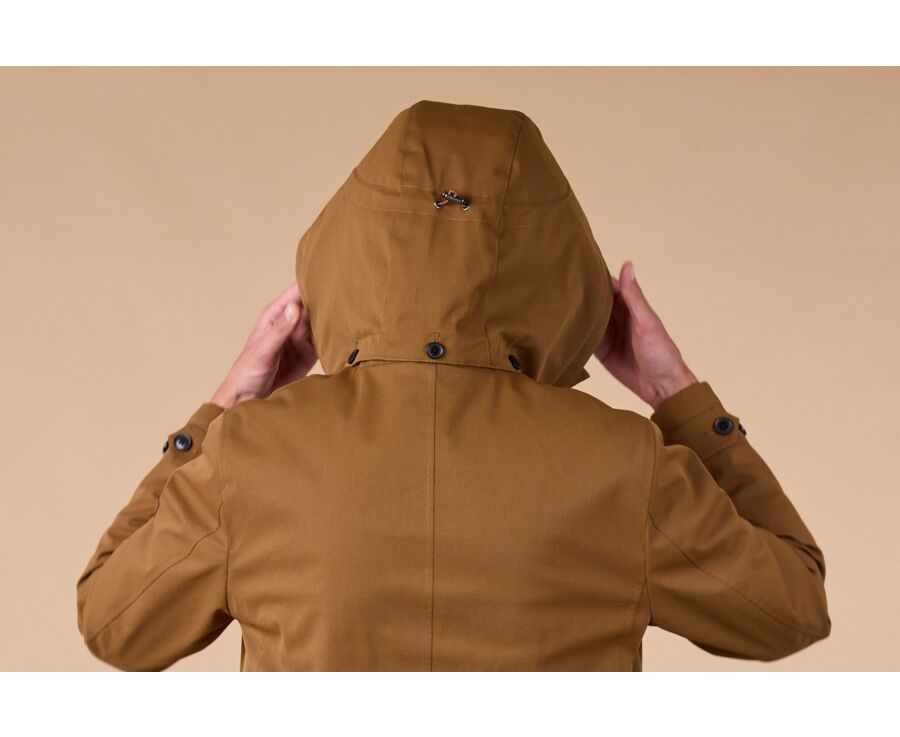 Gabardina de hombre acolchada Marrón - AURESTILDE