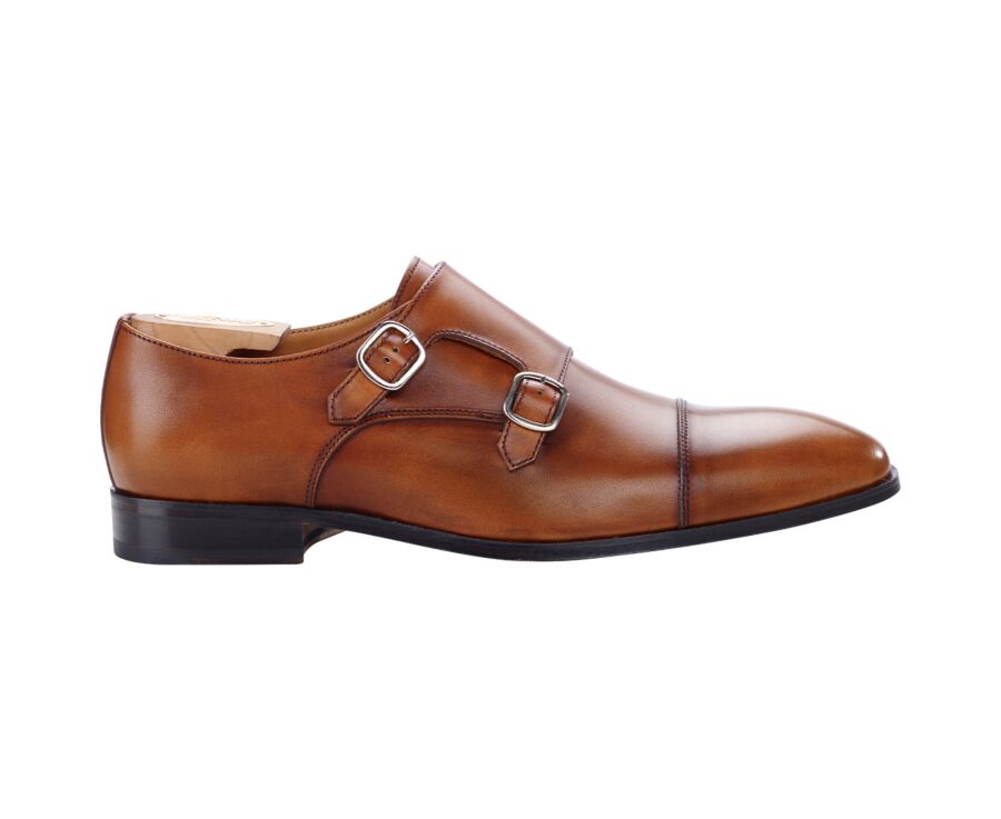 Zapatos de hombre Dorado Patinado con doble hebilla - CHEDINGTON