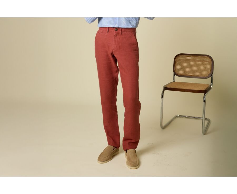Pantalón chino hombre Terracota - KYLSON