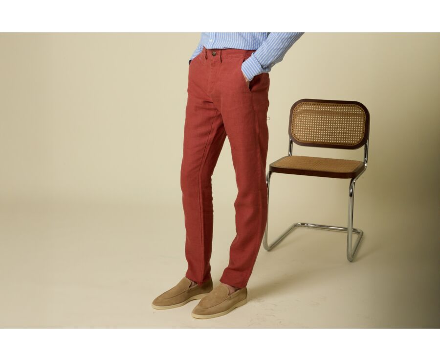 Pantalón chino hombre Terracota - KYLSON