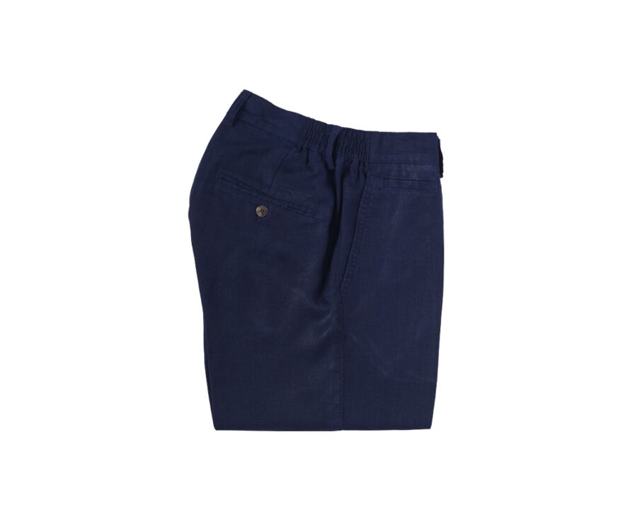 Bermudas de lino para hombre Navy - BORYS