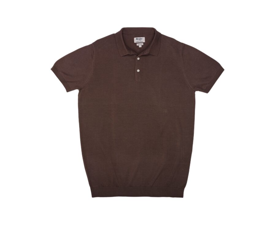 Polo de Punto para Hombre Cacao - BRAIDEN