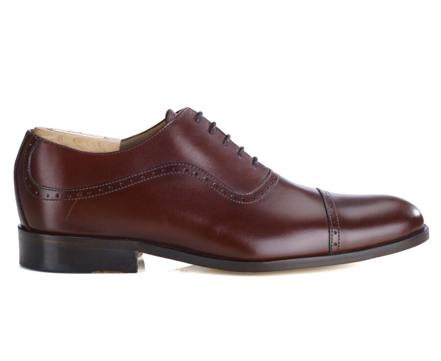 Zapato Oxford para hombre Marrón  en suela de piel - CORBY
