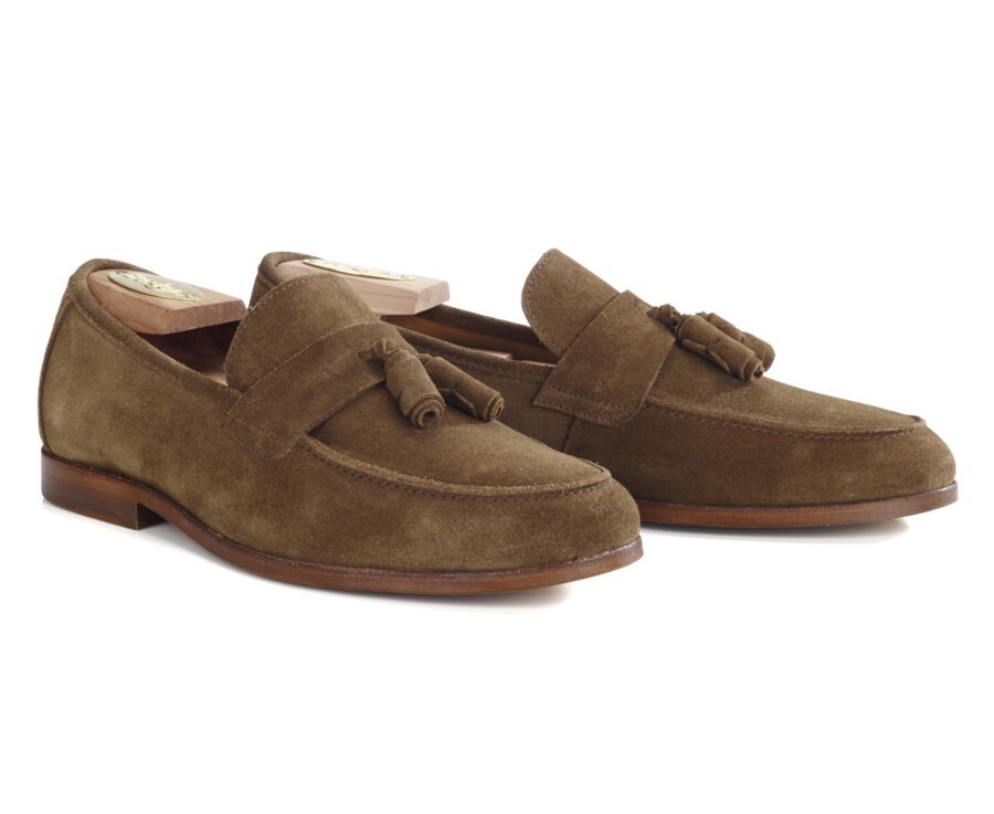 Mocasín de hombre de Piel Terciopelo Gamuza - BROGLIO