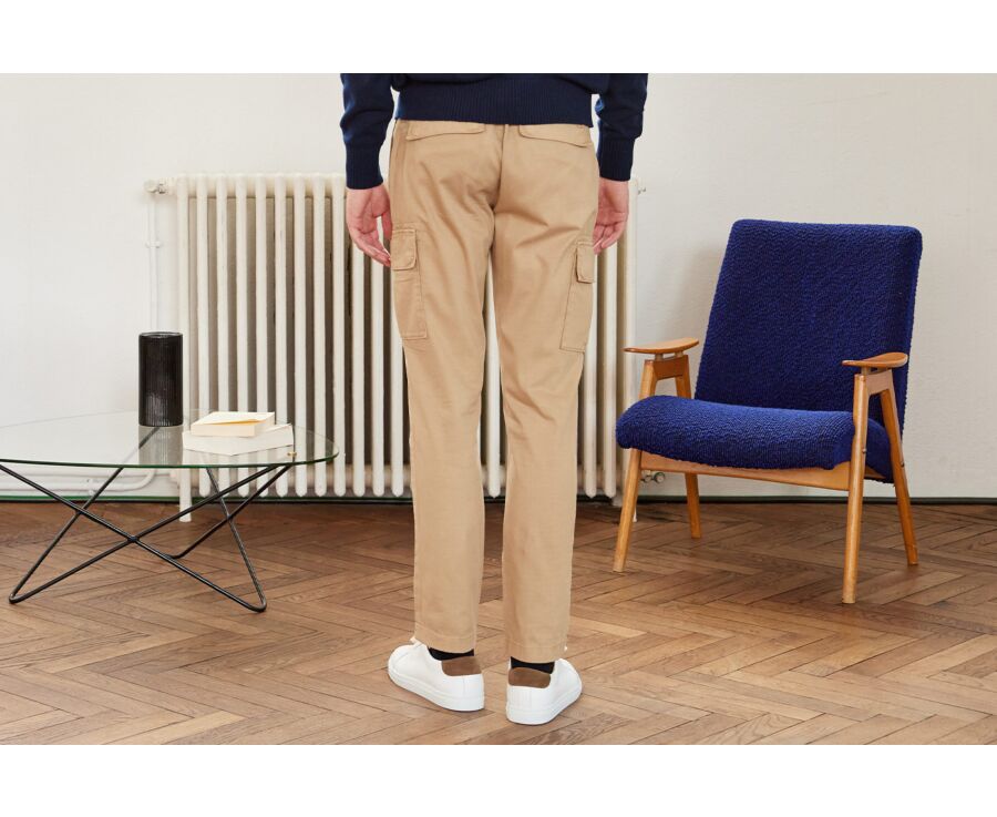Pantalones cargo camel de hombre - KEANAN II