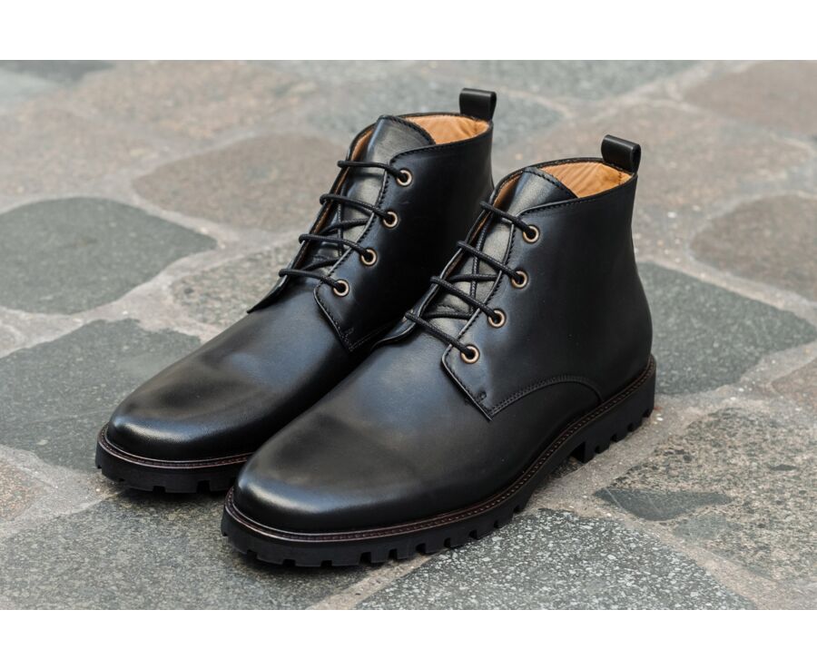 Botas de hombre con suela de goma Negro Canfield Gomme Bexley