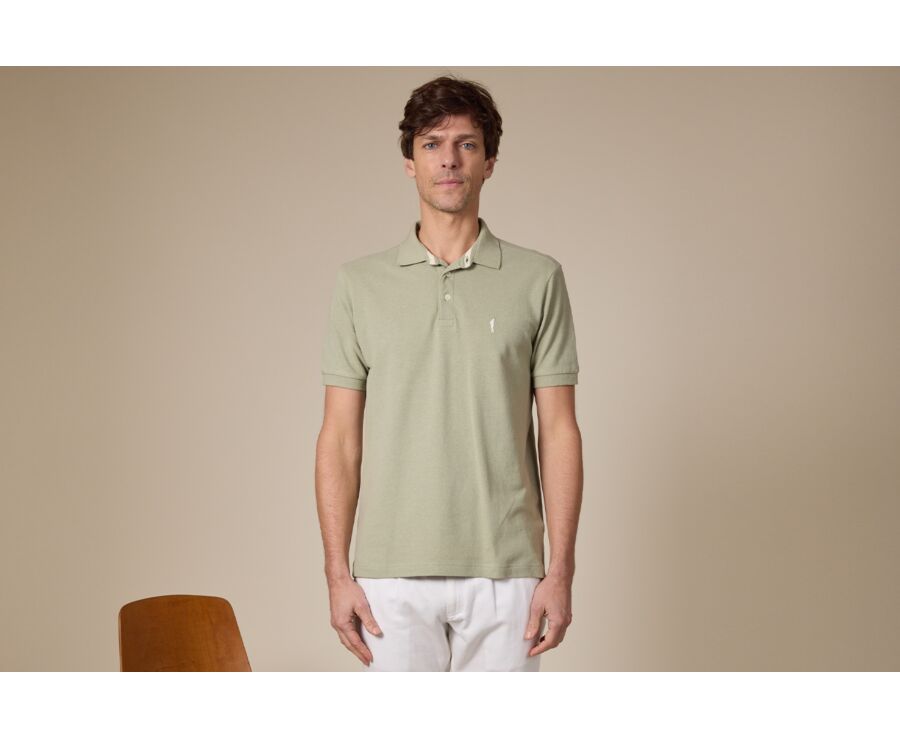 Polo de hombre - Verde tila - ADGER