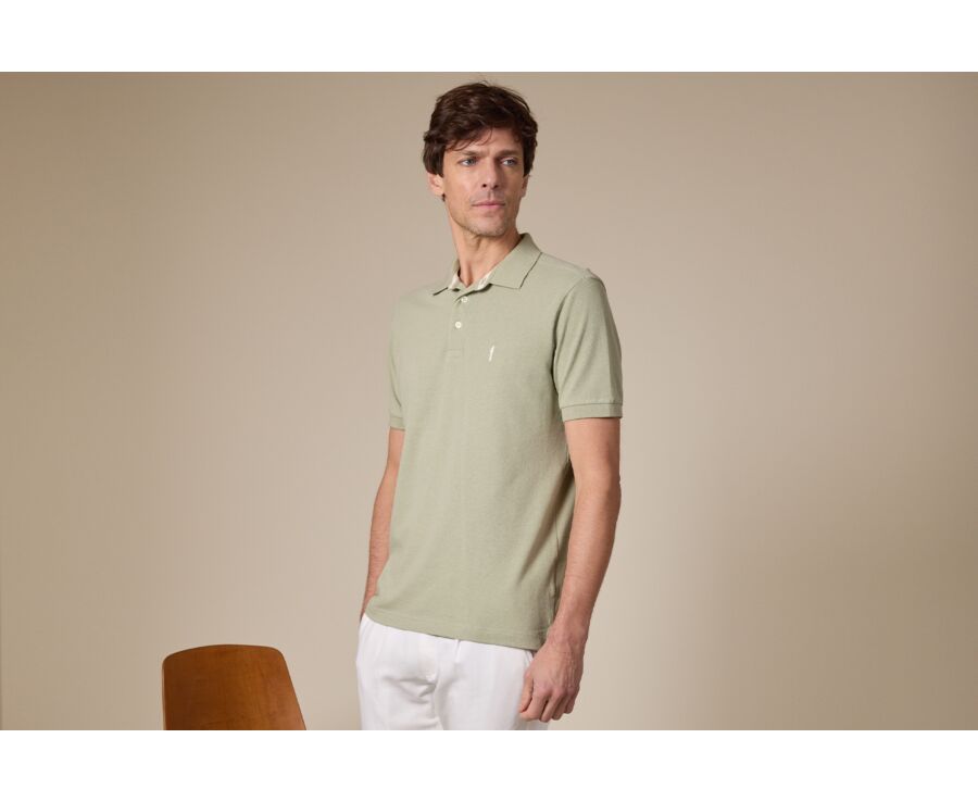 Polo de hombre - Verde tila - ADGER