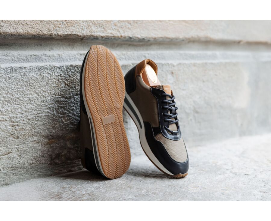 Zapatillas para hombre – Regaliz patinado y caqui - NIRRANDA II