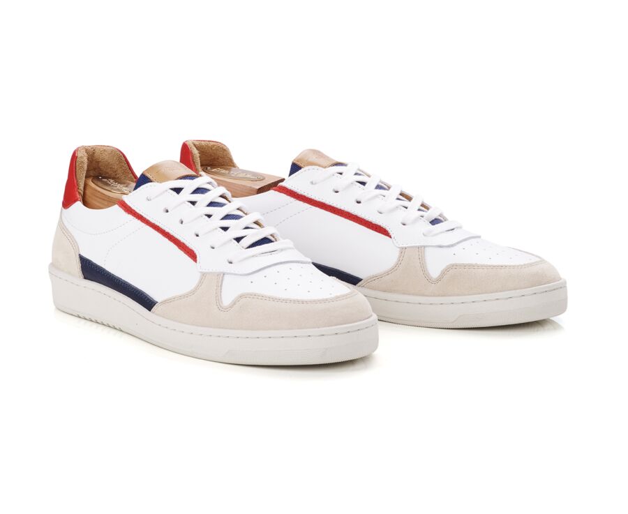 Zapatillas de hombre Azul Blanco y Rojo - KOLORA