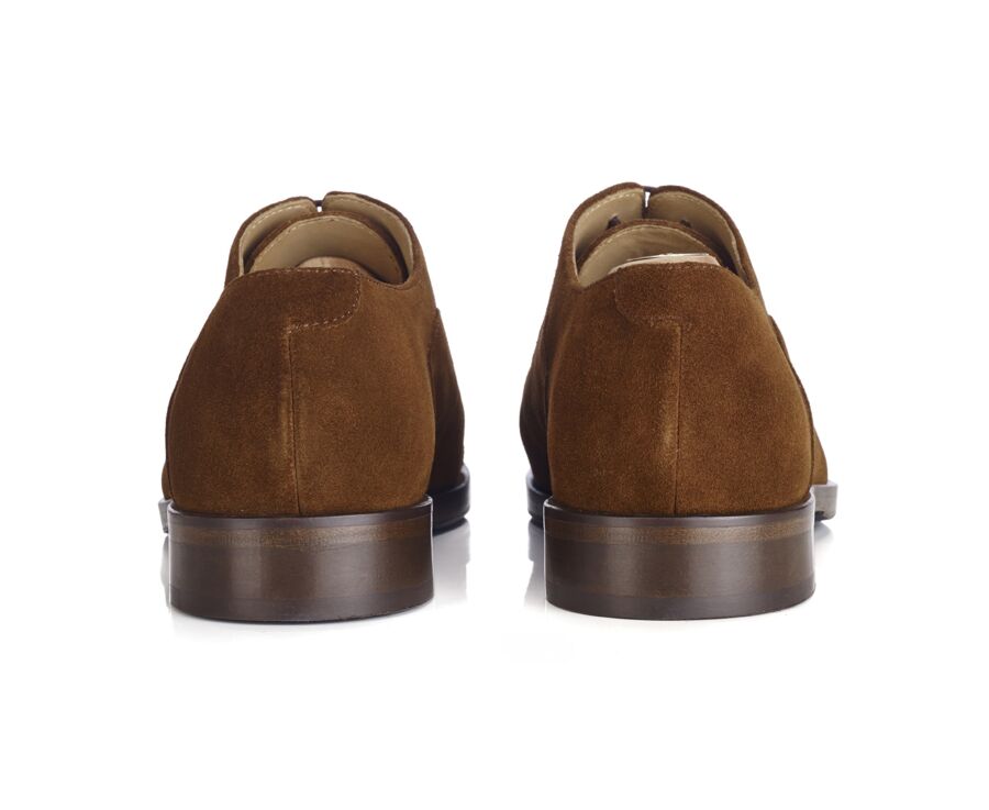 Zapatos Oxford Terciopelo Habana con suela de cuero con patín - GRAKLEY