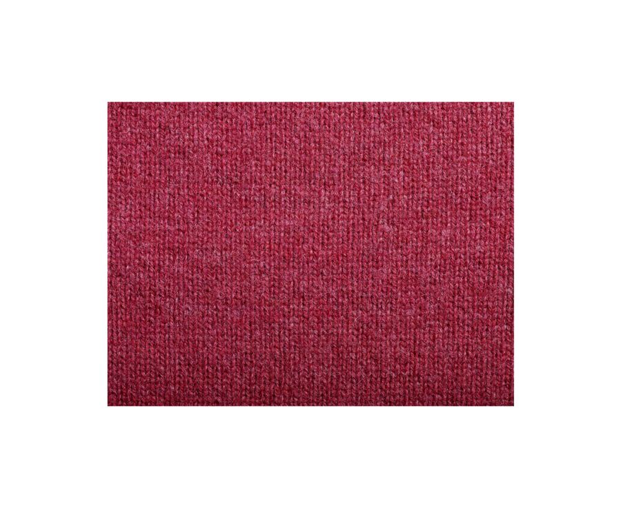 Jersey de lana para hombre con cuello cremallera Rojo y azul oscuro jaspeado - KEYDEN