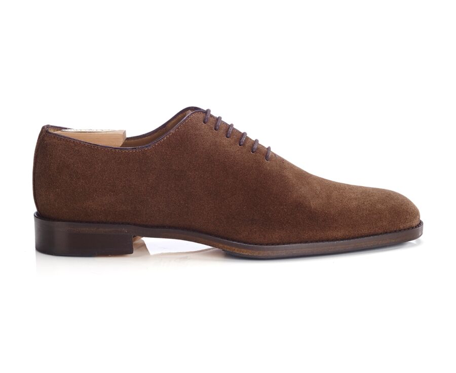 Zapatos oxford para hombre - Ante Habana - STANFORD GOMME