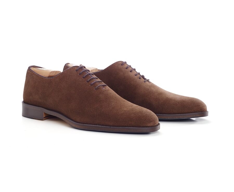 Zapatos oxford para hombre - Ante Habana - STANFORD GOMME