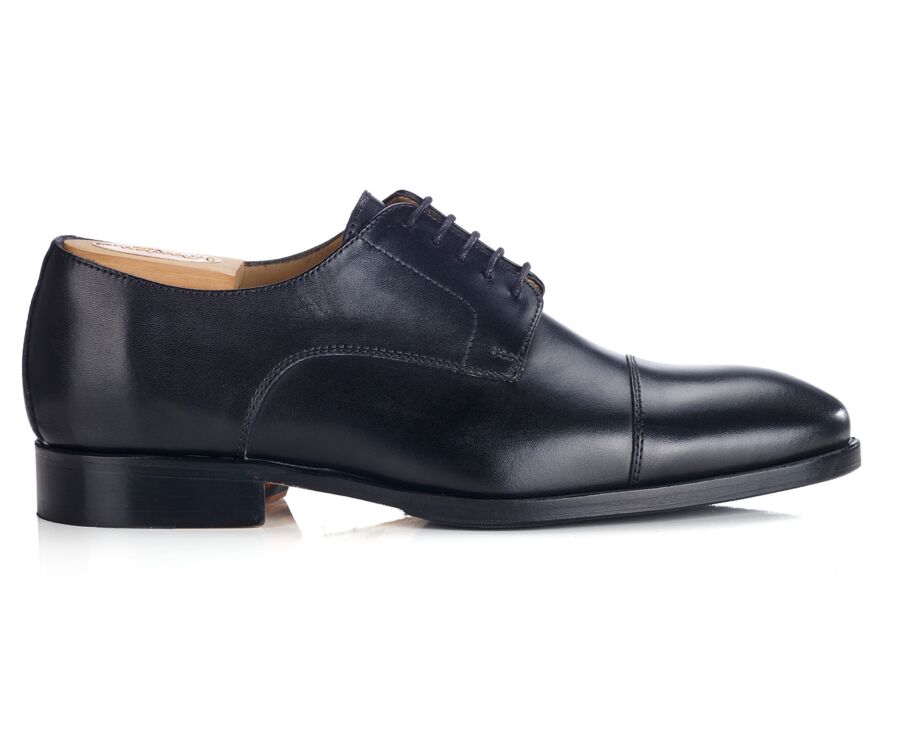 Derbies negros de hombre con suela de cuero y goma de caucho - MAYWELL PATIN