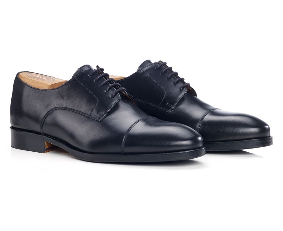 Derbies negros de hombre con suela de cuero y goma de caucho - MAYWELL PATIN