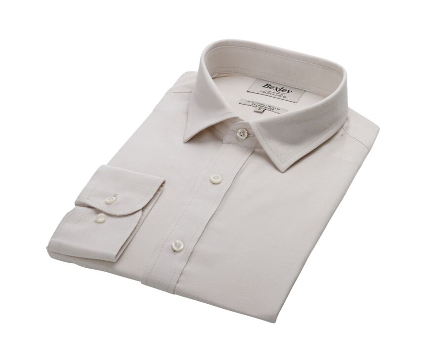 Camisa de algodón y lino Crudo - THEONEL