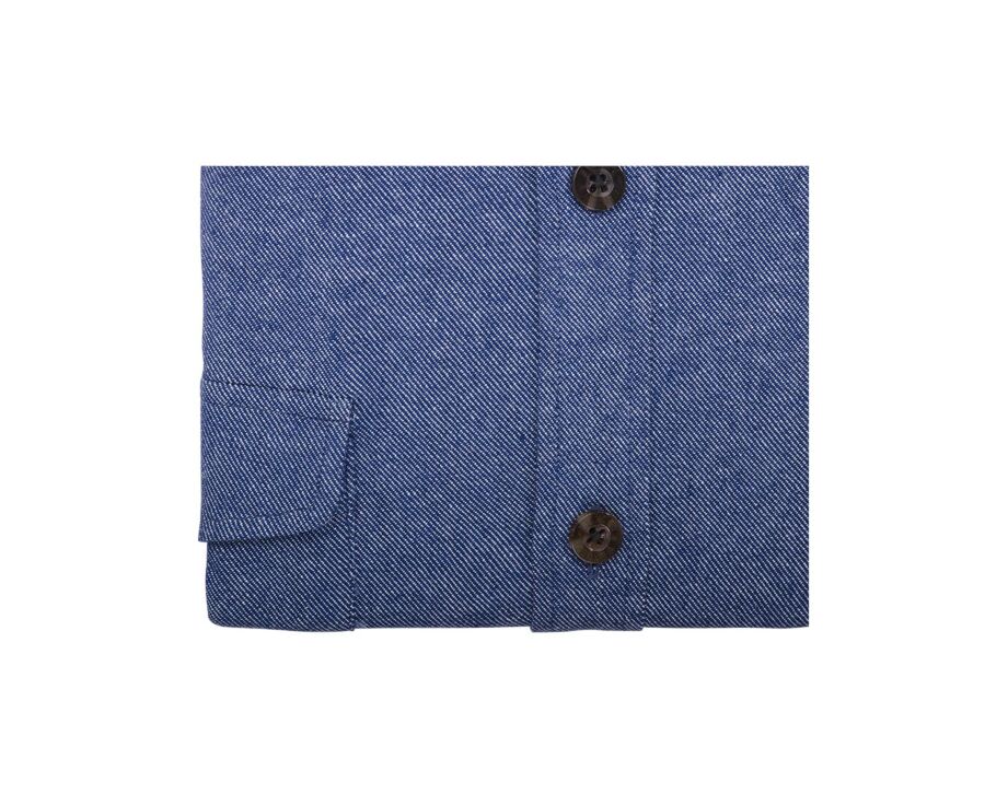 Sobrecamisa para hombre en denim de algodón/lino - CORANTIN