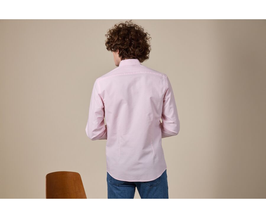 Camisa Oxford Rosa Palido de hombre - Cuello americano - BRADFORD II