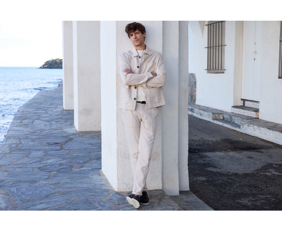 Pantalón chino hombre Beis cuerda - KELVIN