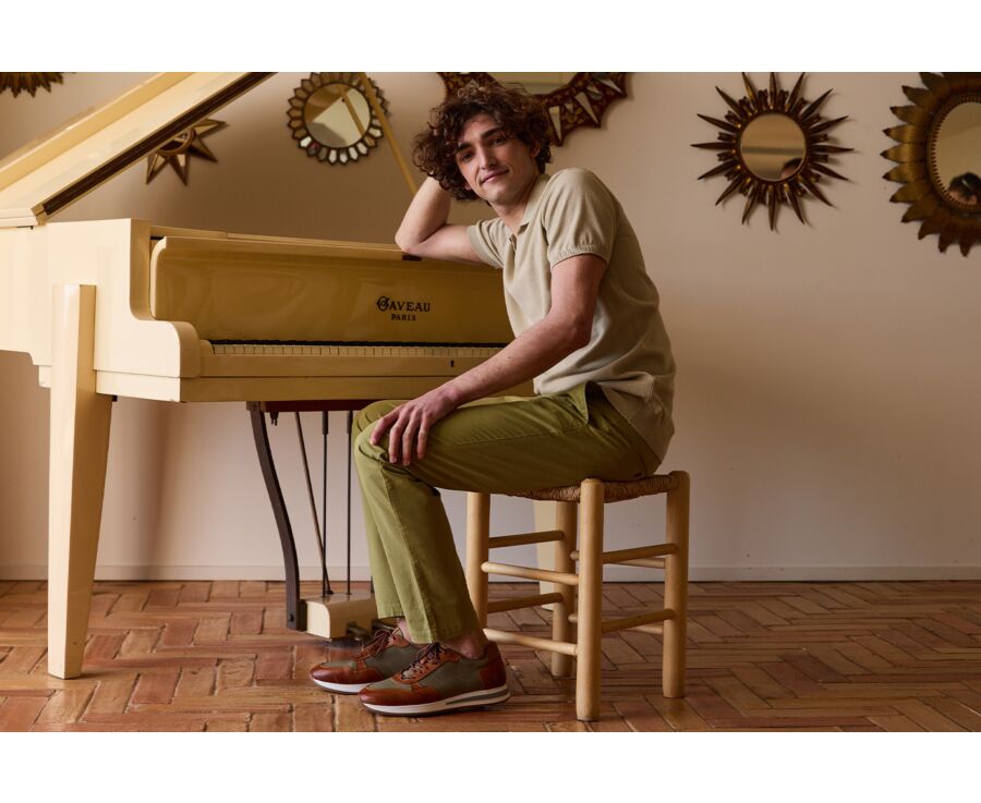 Polo de Punto para Hombre sin Botones Cuerda - BRAVEN