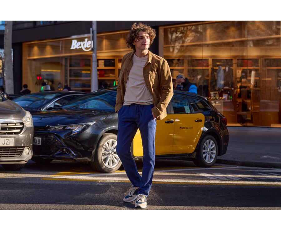 Camiseta Algodón/Lino - Greige - ENIAS