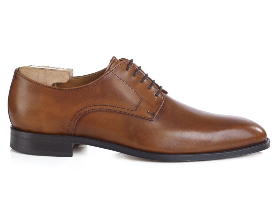 Zapatos derby Dorado patinado con suela de cuero - MIDFORD