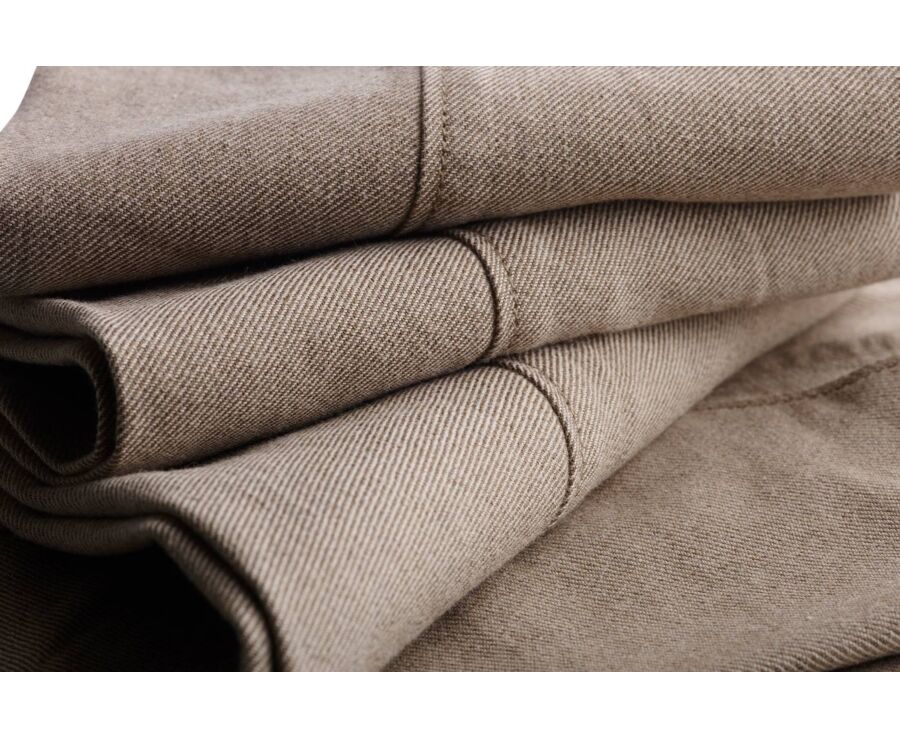 Pantalón chino de hombre – Beige jaspeado - NEIL