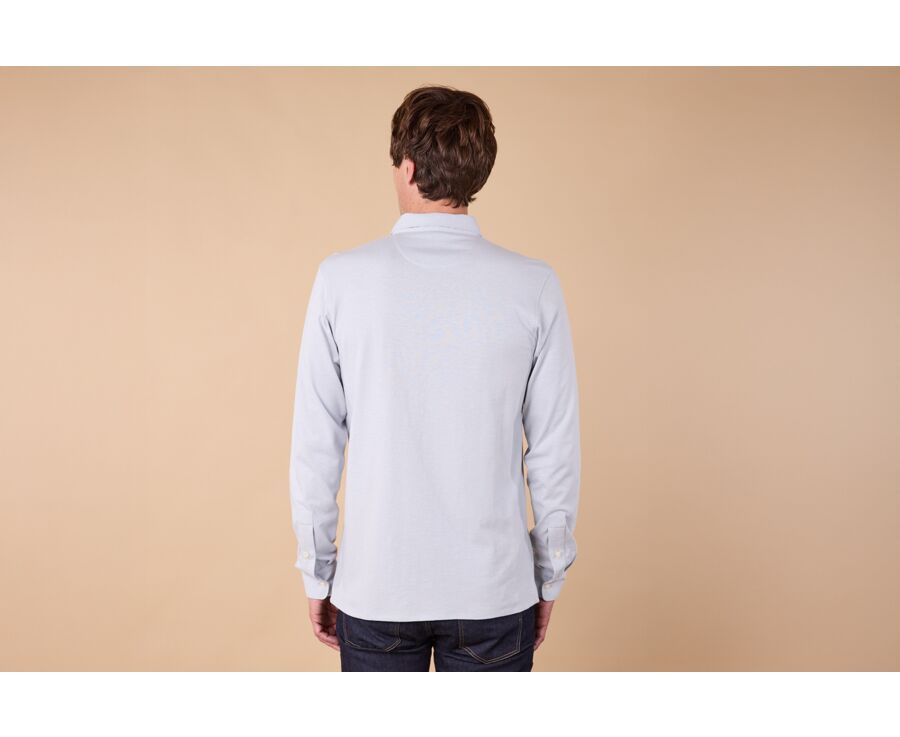 Camisa de hombre jersey 100% algodón - Celeste - AIGNAN