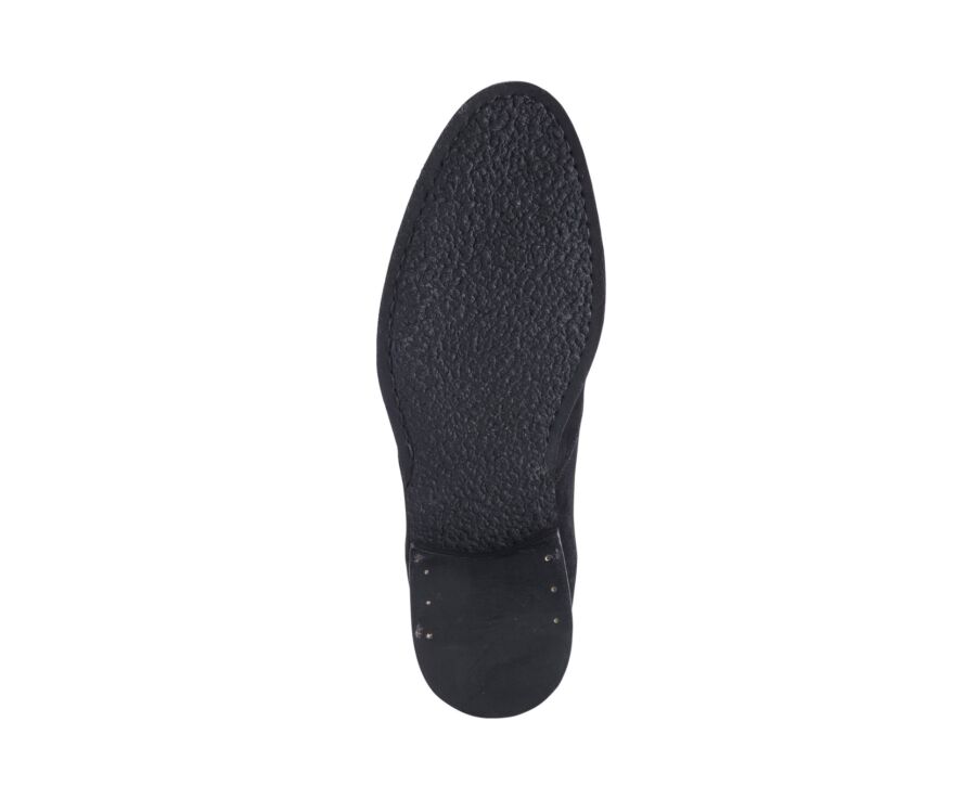 Low boot hombre en ante negro hidrófugo - DOVAM GOMME