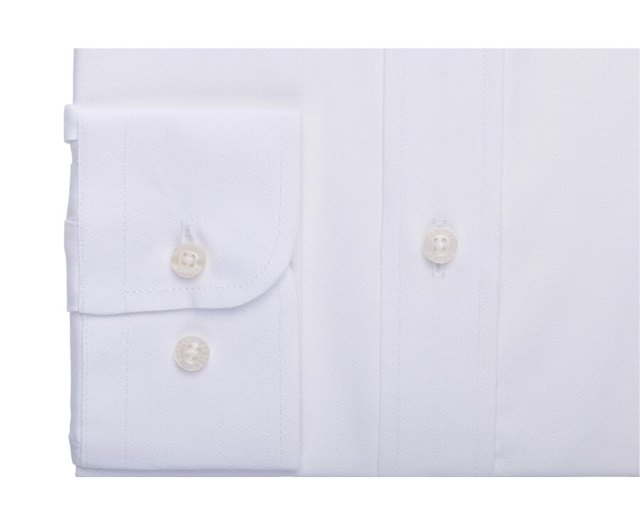 Camisa de hombre lisa de algodón blanco - DELMONT