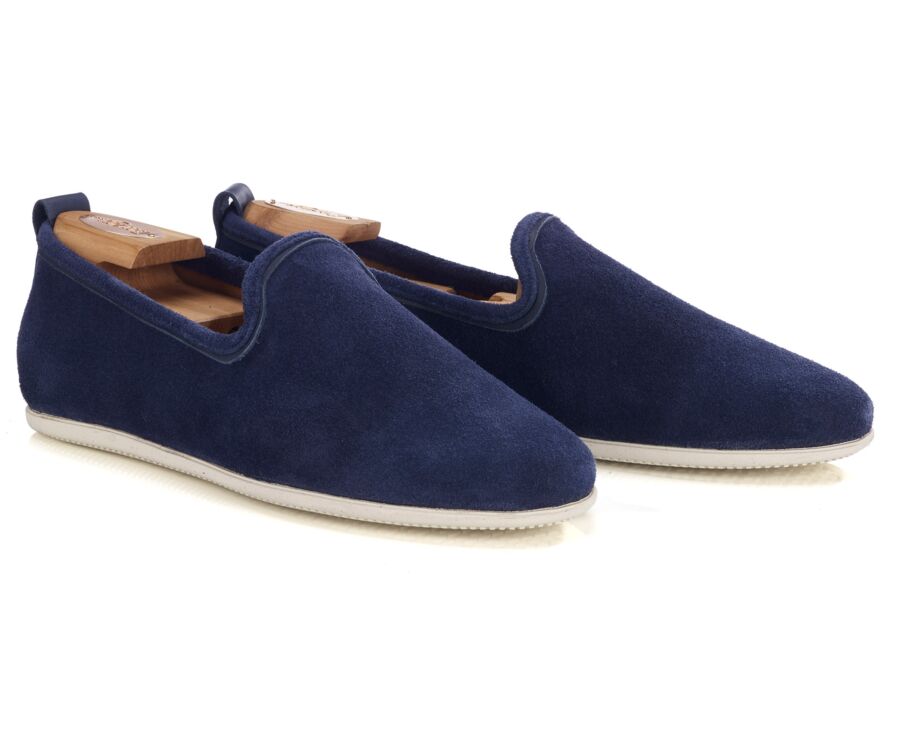 Slipper de ante azul marino - BAMBRA