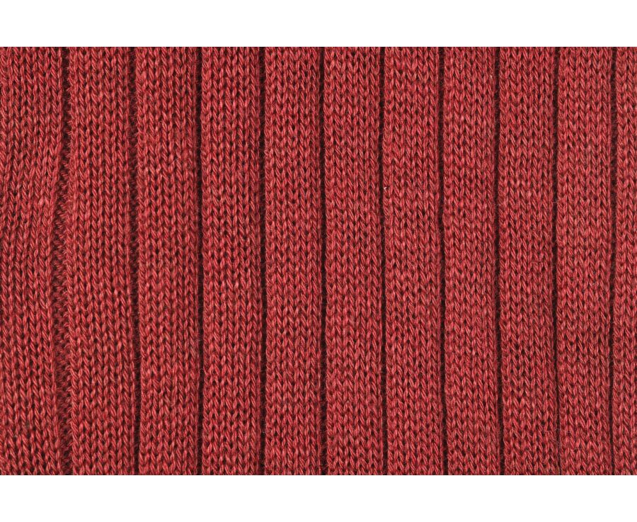 Calcetines en canale Hilo de Escocia para hombre Rojo moteado