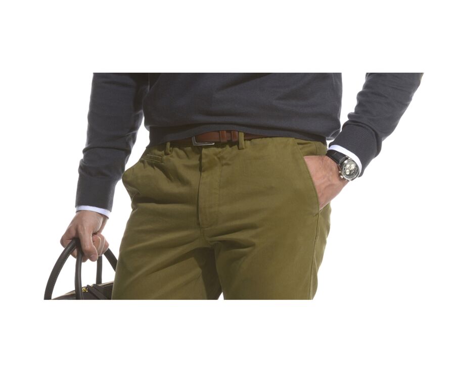 Cinturón de lujo para hombre Chocolate - WESTGATE SILVER