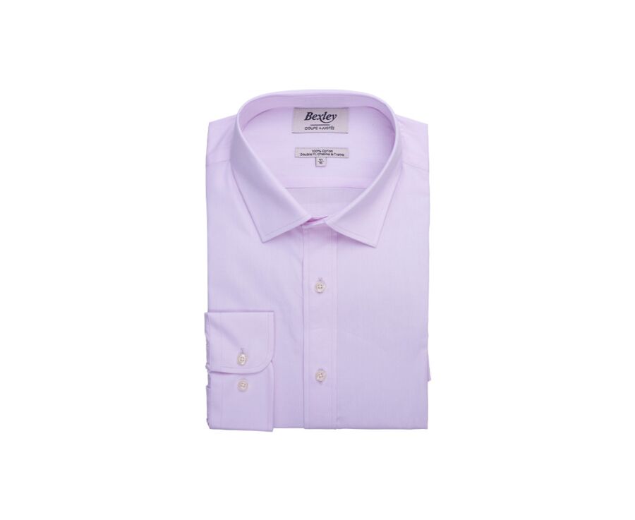 Camisa de popelina para hombre – Rosa pálido - LOUIS