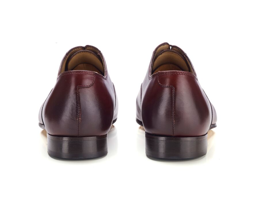 Zapato Oxford Burdeos Brillante - Suela de piel  - LENNOX