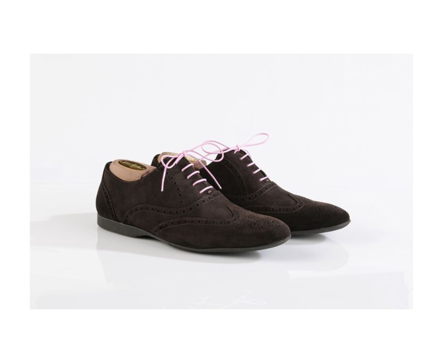 3 pares de cordones para zapatos de vestir - Rojo, gris y rosa