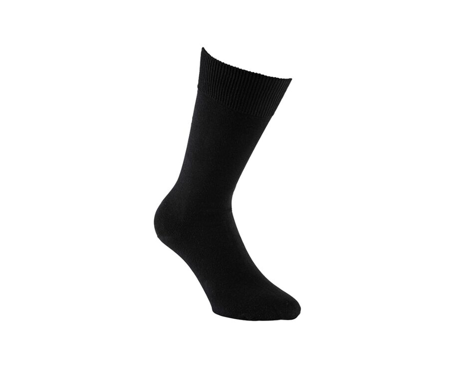 Calcetines de algodón grueso para hombre Negro