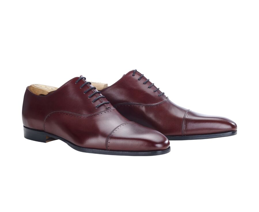 Zapato Oxford para hombre con suela de piel Burdeos - STRESA
