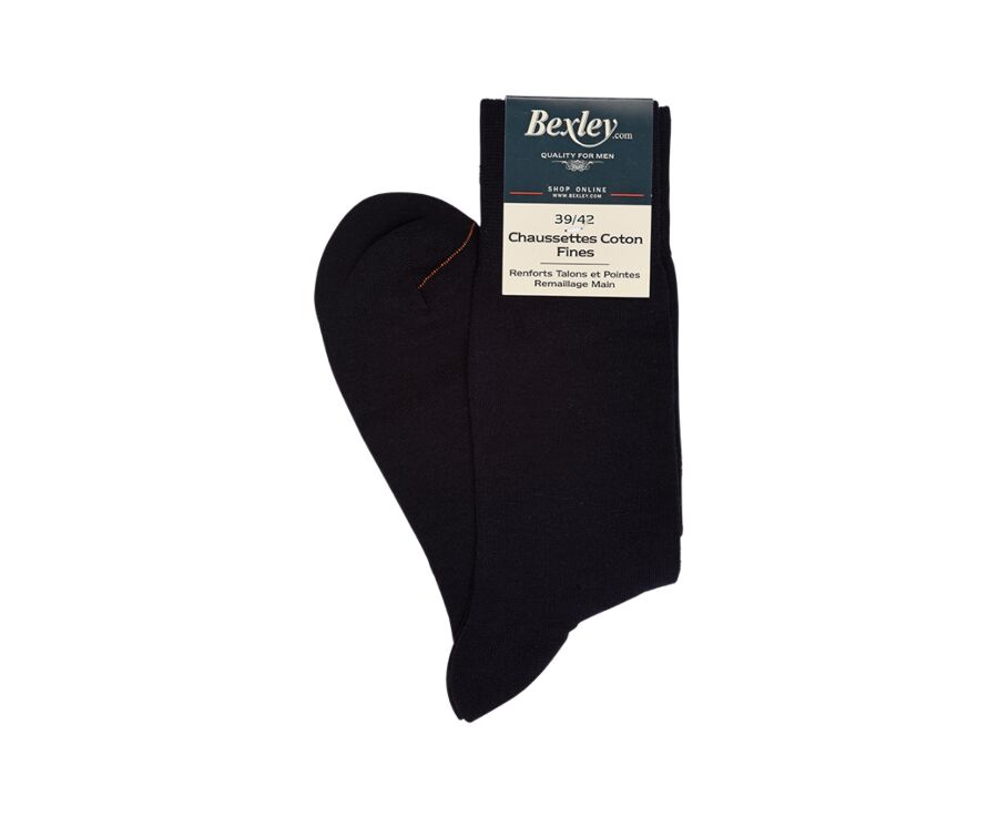 Calcetines de algodón fino para hombre Azul marino