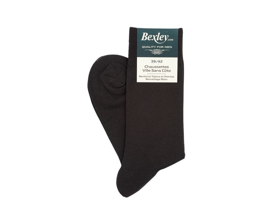 Calcetines de algodón fino para hombre Marrón