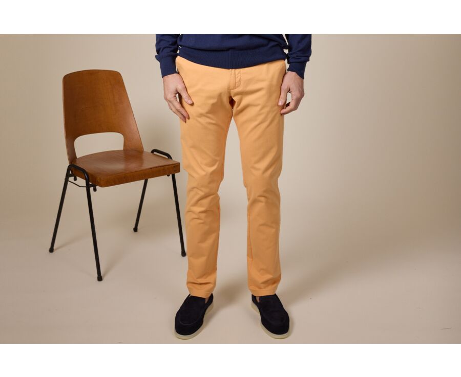 Pantalón chino hombre Naranja pálido - KYRK