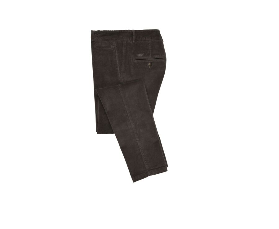 Pantalón chino de pana para hombre Gris topo - NORMAN