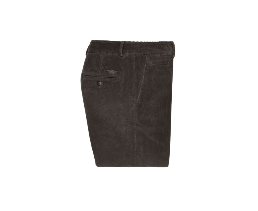 Pantalón chino de pana para hombre Gris topo - NORMAN