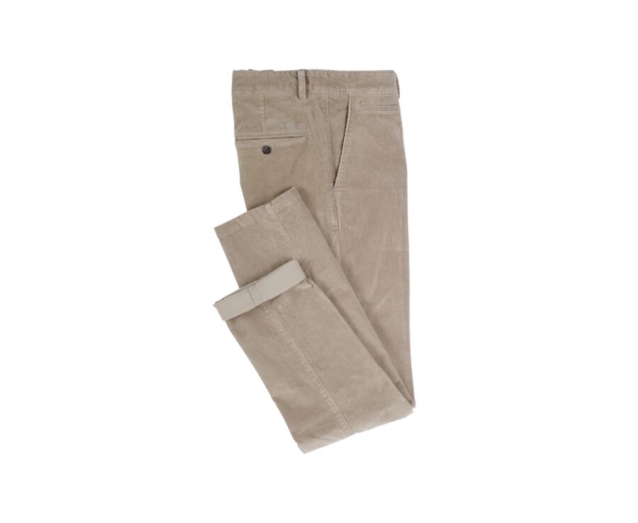 Pantalón chino de pana Aceituna Claro para hombre - NORMAN