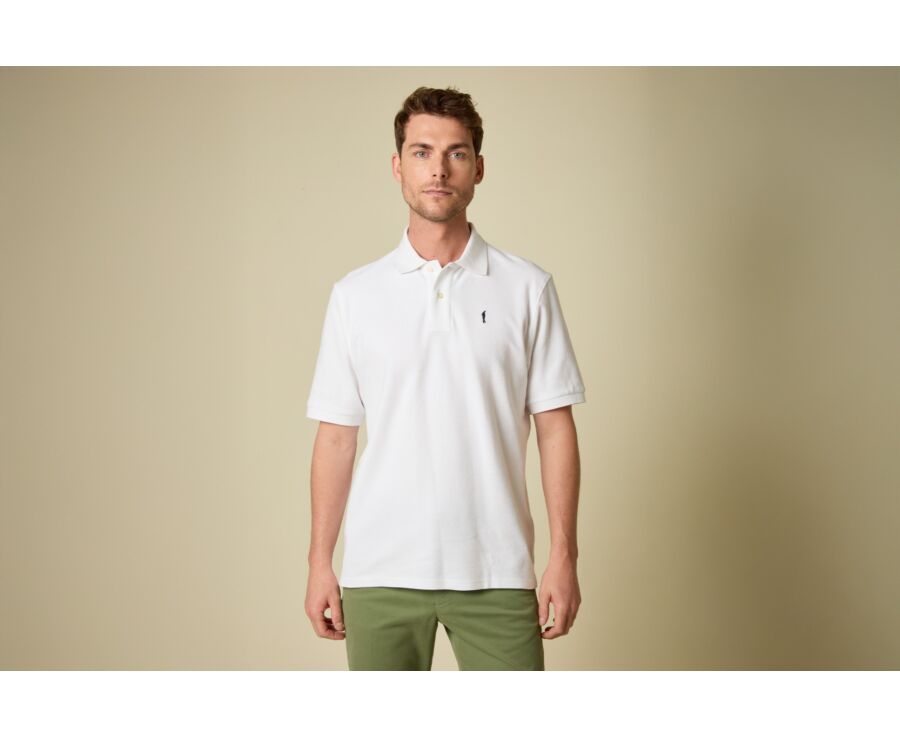 Polo blanco para hombre - GARETH